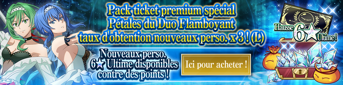 New Character Rates Tripled! Brilliant Twin Petals Special Premium Ticket Pack (L) Purchase here!