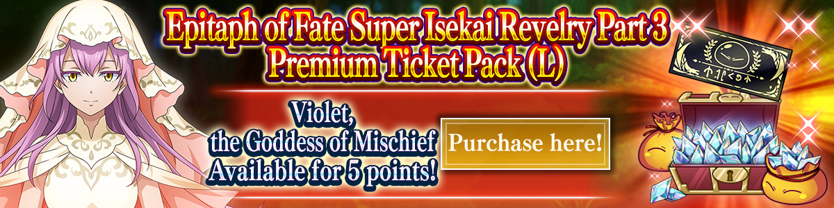 Violet, the Goddess of Mischief Available for 5 points! Purchase here!